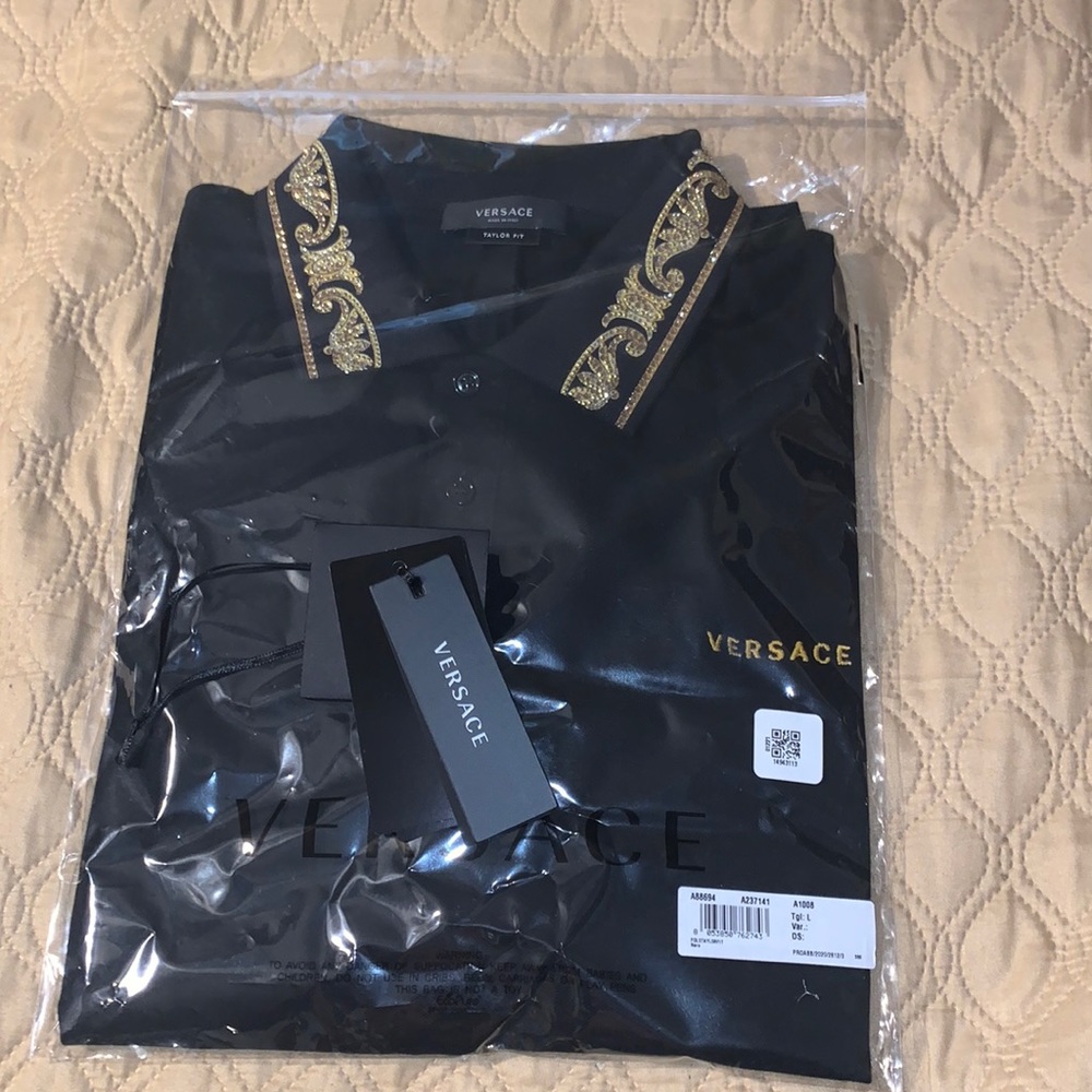 Black Versace Polo